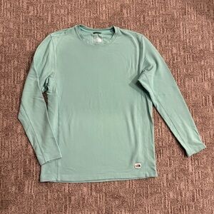 The North Face men’s teal long sleeve base layer shirt size Large